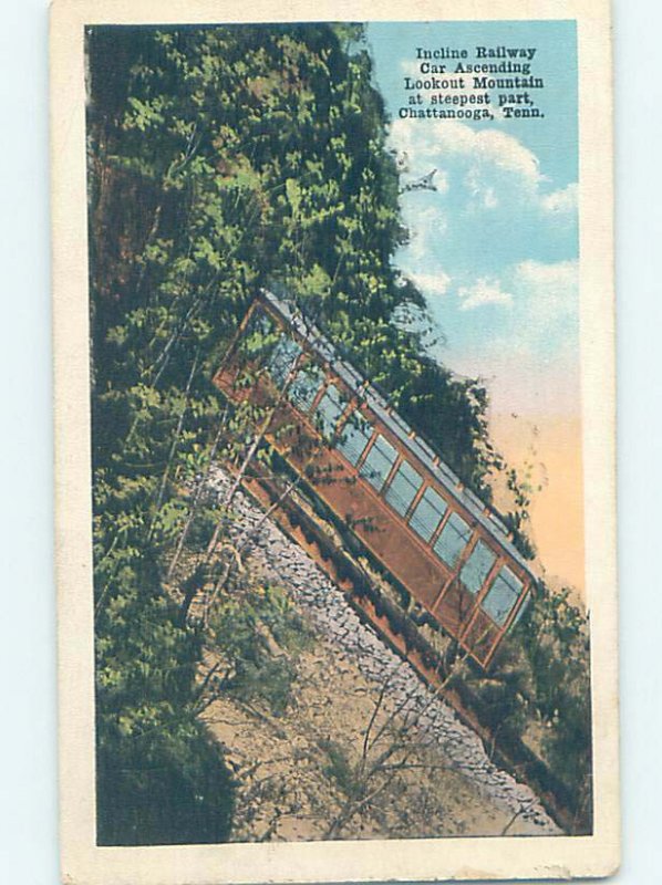 Pre-Chrome TRAIN SCENE Chattanooga Tennessee TN AH6786