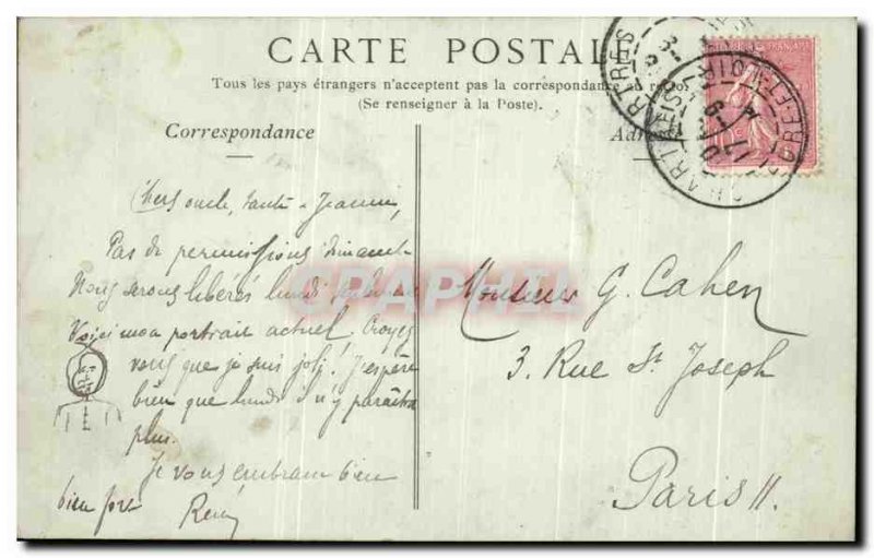 Old Postcard Old Chartres Rue Saint Yves