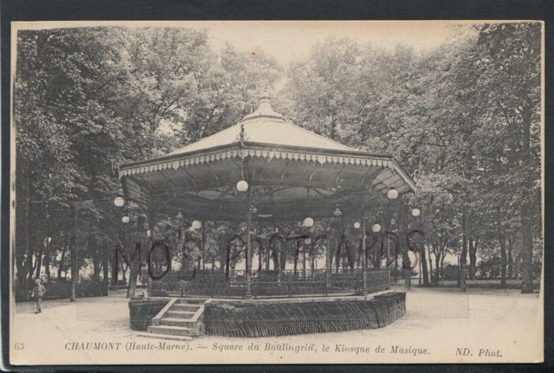 France Postcard - Chaumont - Square Du Boulingrin, Le Kiosque De Musique RS17565