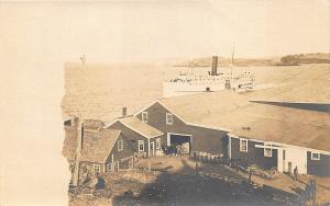 Lubec ME Steamer Governor Cobb RPPC Postcard