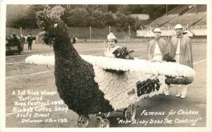 1930s Portland Oregon Bixbys Coffee Shop Chicken Aircraft Parade Float Winner