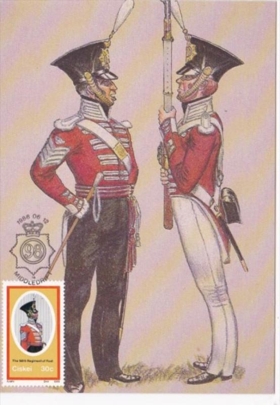 Military Uniforms 98th Regiment Of Foot Sergeant-Major and Private Full Dress...