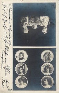 Antique experimental photography correspondence Romania Timisoara - Murani 1902