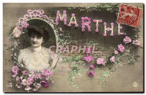 Old Postcard Martha Surname