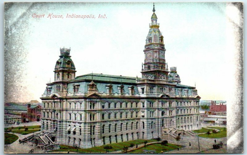 Postcard - Court House, Indianapolis, Indiana