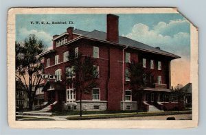 Rockford IL, YWCA Building, Vintage Illinois c1917 Postcard 