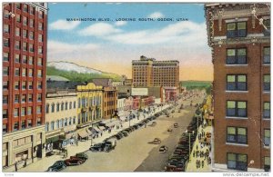 Washington Blvd., Looking South, Ogden, Utah, 1930-1940s