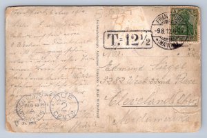 K1/ Interesting Postcard c1912 German Pilot Airplane Prop 387