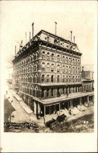 Virginia City NV International Hotel Frasher's Real Photo Postcard