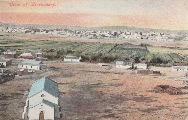 Klerpsdorp South Africa Antique Postcard