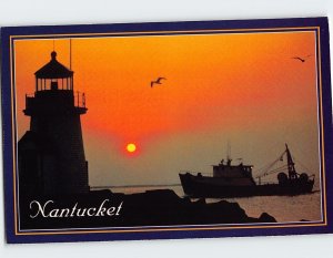 Postcard Sunrise At Brant Point, Nantucket, Massachusetts