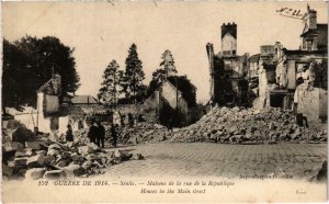 CPA Militaire - SENLIS - Maisons de la rue de la Republique (92141)