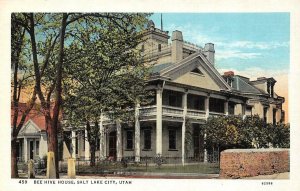 SALT LAKE CITY, UT Utah  BEE HIVE HOUSE~Brigham Young Mansion  c1940's Postcard