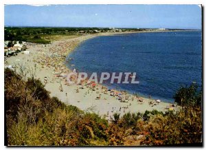 Modern Postcard La Cote Vermeille Argeles sur Mer overview of the Beach