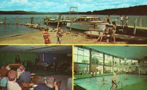 Vintage Postcard Margate Four-Season Lakefront Resort Laconia New Hampshire NH