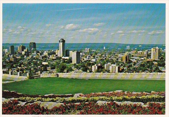 Canada A View Of The City And Harbour From Atop Hamilton Mountain Hamilton On...