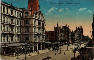PC CPA BRAZIL, RIO DE JANEIRO, AVENIDA CENTRAL, VINTAGE POSTCARD (b11311)