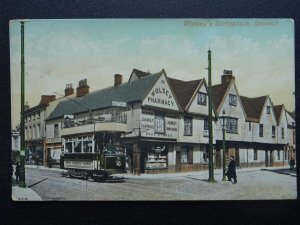 Suffolk IPSWICH WOLESY'S BIRTHPLACE & Corporation Tram c1905 Postcard Valentine