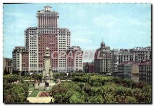 Postcard Modern Madrid Edidticid Espana in the Plaza del mismo number