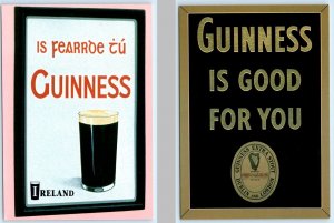 2 Postcards GUINNESS STOUT Repro Beer Advertising IRELAND  4x6