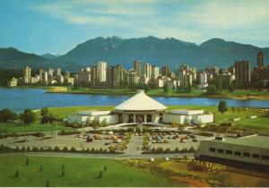 Vancouver BC HR MacMillan Planetarium Centennial Museum English Bay Postcard D8