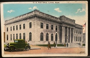 Vintage Postcard 1930 U.S. Post Office, Kearney Str. Lowell, Massachusetts (MA)