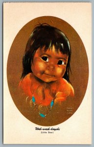 Postcard Canada c1970s Children of The North Wah Wash Kayshi A/S Audrey Oppel