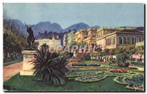 Old Postcard Menton New Gardens and the Casino