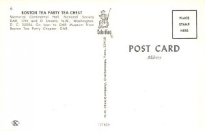 Boston Tea Party Tea Chest Memorial Continental Hall, Washington, DC, USA Pos...
