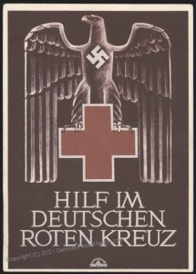 3rd Reich Germany 1941 Deutschen Roten Kreuz Red Cross Nurse Postcard USE 105848