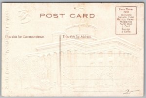 Vtg Montgomery Alabama AL State Capitol Gold Gilt Embossed 1910s View Postcard