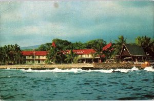 Postcard HOTEL SCENE Kailua Kona Island Hawaii HI AJ0283