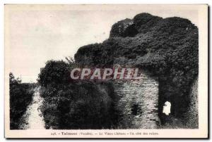 Old Postcard Talmont (Vendee) Le Vieux Chateau A rating ruins