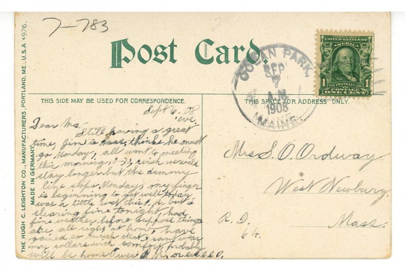 ME - Ocean Park. Temple Avenue Looking West