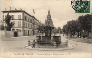 CPA Clermont Ferrand Fontaine d'Amboise et Quartier general (1234116)