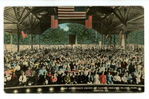 PA - Easton. Greater Island Park, Afternoon Crowd at Casino