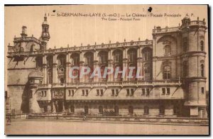 Postcard Old St Germain en Laye S and O the facade principale Chateau