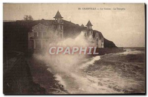 Old Postcard Granville Casino La Tempete