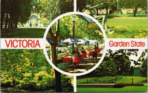 Australia Victoria Garden State Melbourne Vintage Postcard C090