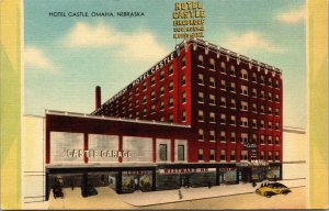 Linen Postcard Hotel Castle in Omaha, Nebraska~3002