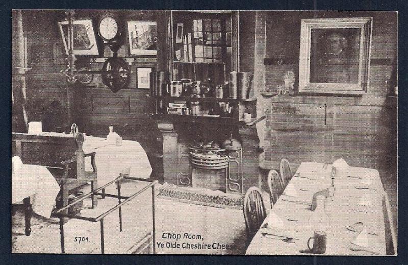 Chop Room 'Ye Olde Cheshire Cheese' England Unused c1910s