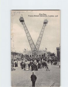 Postcard Flip-Flap Franco-British Exhibition London 1908 England United Kingdom
