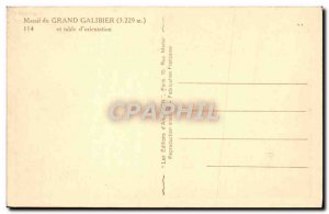 Old Postcard Grand Massif du Galibier and table & # 39Orientation