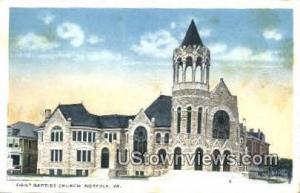 First Baptist Church  Norfolk VA Unused