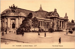 Paris Great Palace France Antique Postcard DB UNP WOB Note 