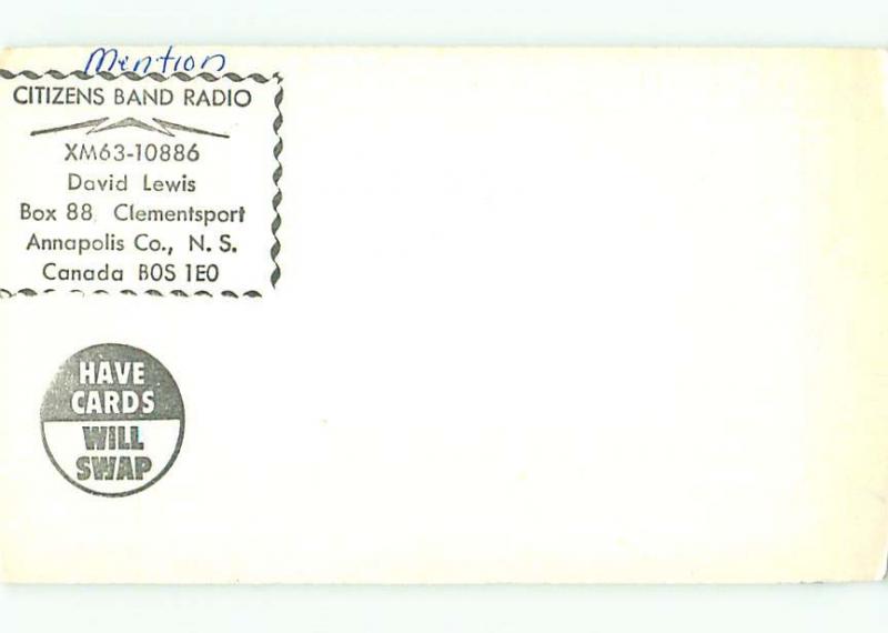 lighthouse - QSL HAM RADIO CARD in St. Saint Martins New Brunswick Canada t1285