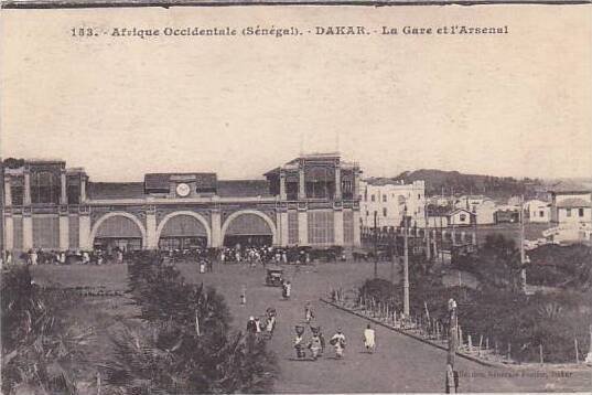 Senegal Dakar La Gare et l'Arsenal Railroad Station