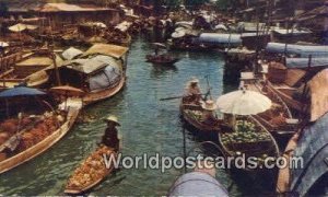 Floating Market Bangkok Thailand Unused 