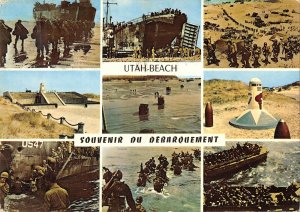 US4492 France Utah Beach Souvenir du Debarquement Beach Plage Postcard omaha