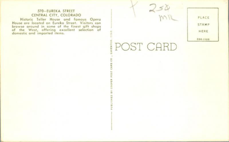 Eureka Street - Central City CO, Colorado